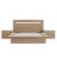 Malibu 4-Piece Brown Oak Platform Bedroom Set