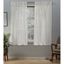 Snowflake Sheer Belgian Pinch Pleat Window Curtain Panels