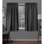 Charcoal Polyester Blackout Pinch Pleat Window Curtain Panels