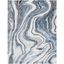 Elysian Abstract Blue/Grey Hand-Knotted 9' x 12' Synthetic Rug