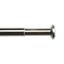 Adjustable Brushed Nickel Tension Rod with Rubber Grips