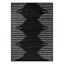 Black and White Bohemian Stripe 10' x 14' Area Rug