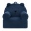 Navy Faux Shearling Bear Chair with Kid-Friendly Handle