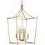 Parkhurst Brushed Bronze 8-Light Foyer Pendant with Airy Frame