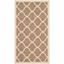 Brown and Bone Rectangular Indoor/Outdoor Area Rug