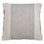 Eastern Influences Gray Kantha Stitch Cotton Throw Pillow Cover