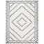 Casablanca Ivory & Black Hand-Tufted Wool Shag Rug