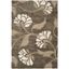 Elegant Smoke and Beige Floral Shag Rug, Hand-Knotted 2'3" x 4'