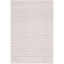 Ivory and Beige Hand Woven Wool Area Rug, 2' x 3'