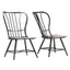 Longford Black Metal and Wood Dining Chair Set