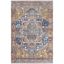 Rustic Elegance Rust Medallion Synthetic 2x3 Area Rug