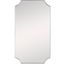 Gold Scalloped Rectangular Transitional Wall Mirror