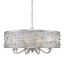 Modern Elegance Chrome & Crystal 8-Light Chandelier in Silver