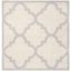 Amherst Beige & Light Grey 5' Square Hand-Knotted Rug