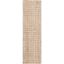 Ivory and Natural Hand-Knotted Jute Runner Rug, 2'3" x 8'