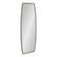 Bronze Barrel-Shaped Full Length Mirror with Wood Frame, 18x48