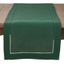 Jasper Green Hemstitched Polyester Table Runner 16 x 54 Inch