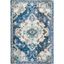 Light Blue Square Flat Woven Synthetic 54" Area Rug