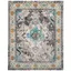 Bohemian Light Blue Medallion 11' x 15' Synthetic Area Rug