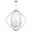 Dublin Classic Nickel 6-Light Pendant, 29.5" Wide, 34" High