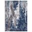 6' x 9' Blue Abstract Synthetic Rectangular Area Rug