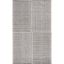 Ivory and Black Rectangular Handwoven Wool Area Rug