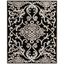 Handmade Black and Ivory Tufted Wool Area Rug, 8'3" x 11'