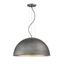 Savoy House 24" Rubbed Zinc and Silver Leaf Globe Pendant Light