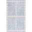 Blue and Ivory Geometric Flat Woven Wool Area Rug