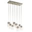 Brinley 25.5" 8-Light Brushed Nickel Linear Chandelier