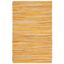 Handwoven Yellow and Multicolor Cotton Striped Area Rug 5' x 8'