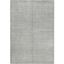 Luxurious Hand-Knotted Geometric Wool-Viscose 6' x 9' Gray Area Rug