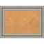 Amanti Art Silver Framed Natural Cork Bulletin Board 30" x 22"