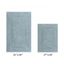 Lux Blue Cotton Tufted Reversible Bath Rug Set