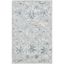 Light Blue and Ivory Hand-Tufted Wool Floral Runner Rug