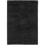 Charcoal Shag Rectangular Easy-Care Area Rug, 5'3" x 7'6"