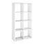 Elegant White Wood 8-Cube Organizer for Kids' Playroom Storage