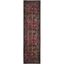 Elegant Floral Red Synthetic 2'3" x 16' Runner Rug