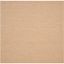 Courtyard Natural Cream 79" Square Synthetic Easy Care Area Rug