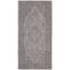 Gray Flat Woven Vintage Cotton Runner Rug