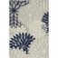 Ivory & Navy Floral Bliss 6' x 9' Synthetic Outdoor Rug