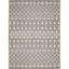 Moroccan Diamond Charcoal 7'10" x 9'10" Synthetic Area Rug