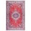 Elegant Red and Beige 9' x 12' Synthetic Persian Medallion Rug