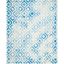 Ivory & Blue Watercolor Hand-Tufted Wool Area Rug - 9' x 12'