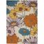 Allur Ivory Multicolor Floral Synthetic 5'3" x 7'3" Area Rug