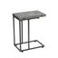 Jamestown Gray and Black Metal Extendable C-Shaped Side Table