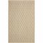 Sisal Sand Geometric 5' x 8' Hand-Knotted Area Rug