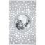 Stellar Playtime Round Non-Slip Rug for Kids - Light Grey & White, 4'x6'