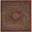 Regal Elegance 59'' Red Square Easy-Care Synthetic Area Rug