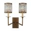 Grammercy Palacial Bronze 2-Light Crystal Sconce